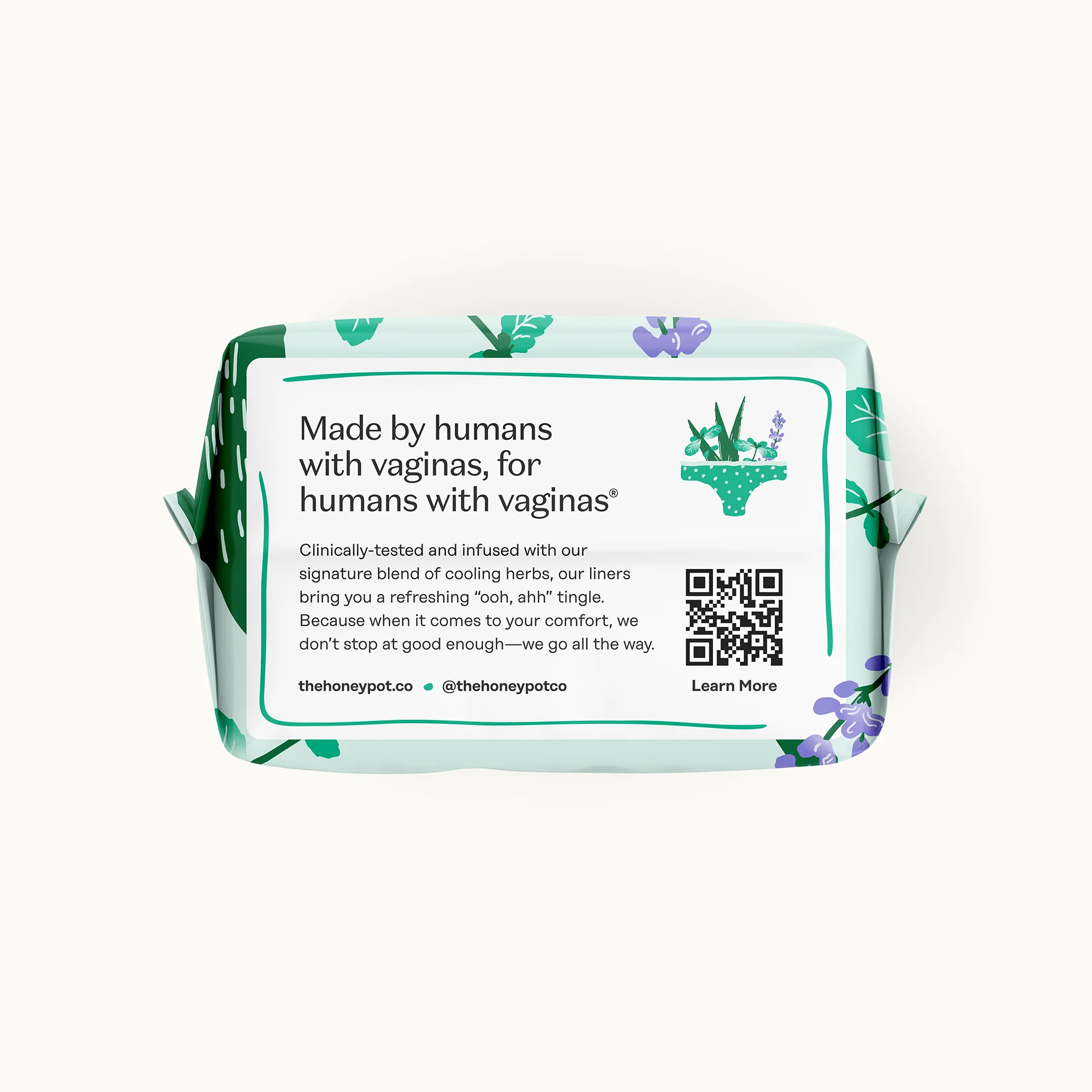 Organic Cotton Cover Cooling Herbal Infusion Regular Liners - Image 11