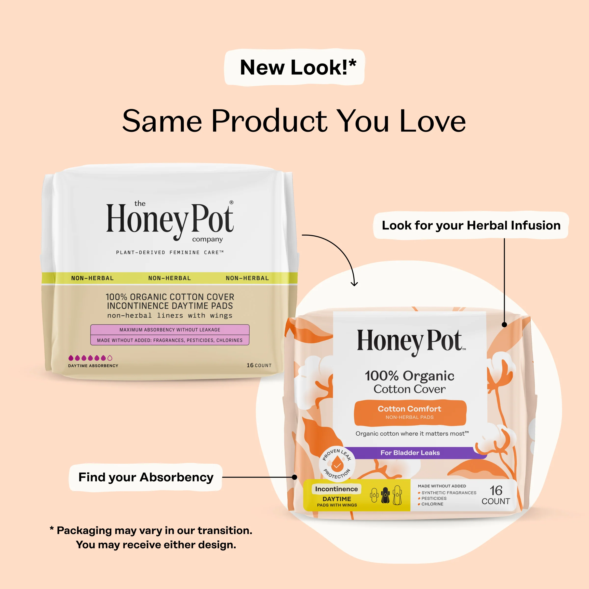 Incontinence 100% Organic Cotton Comfort Cover Daytime Pads - Image 2