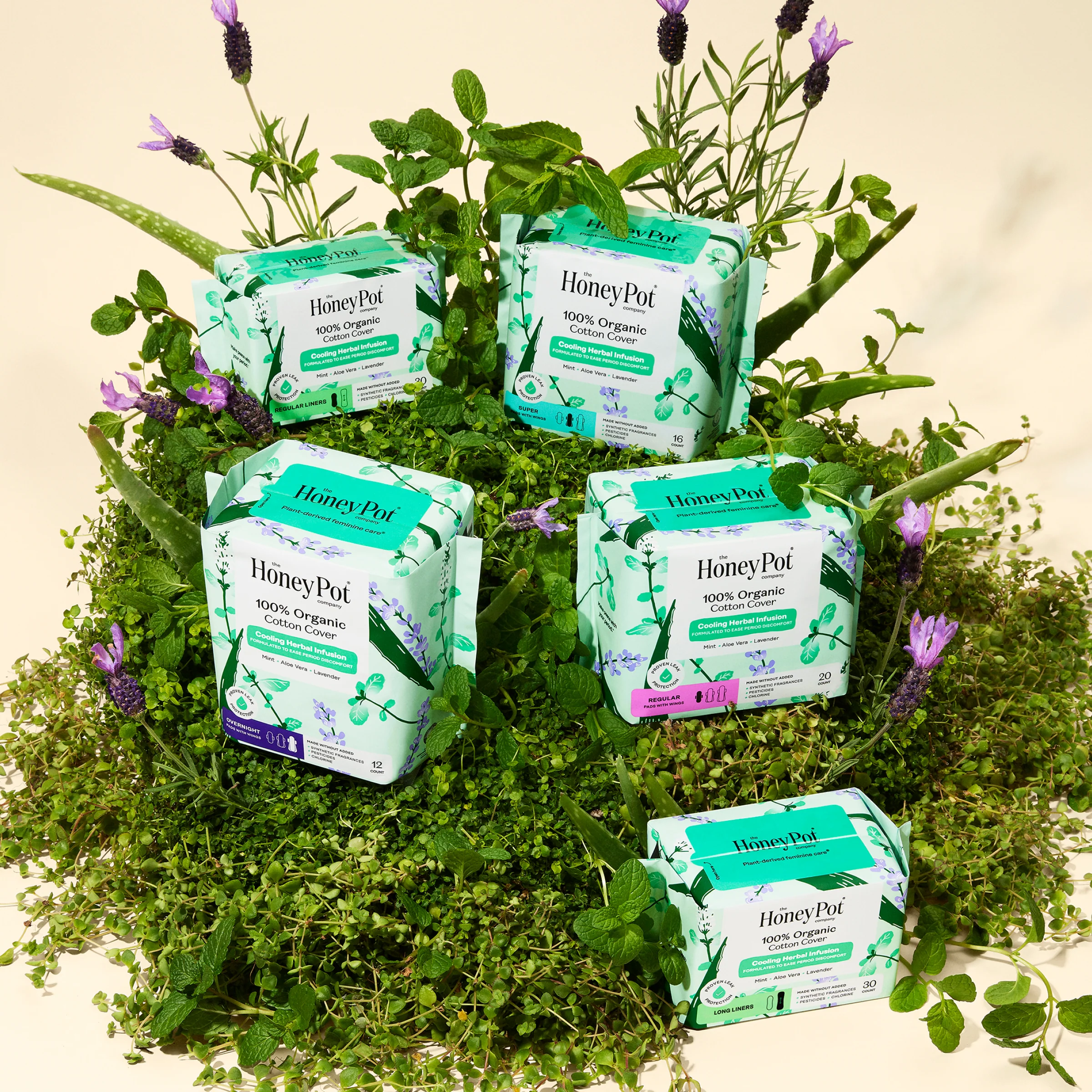 Organic Cotton Cooling Herbal Infusion Long Liners - Image 4
