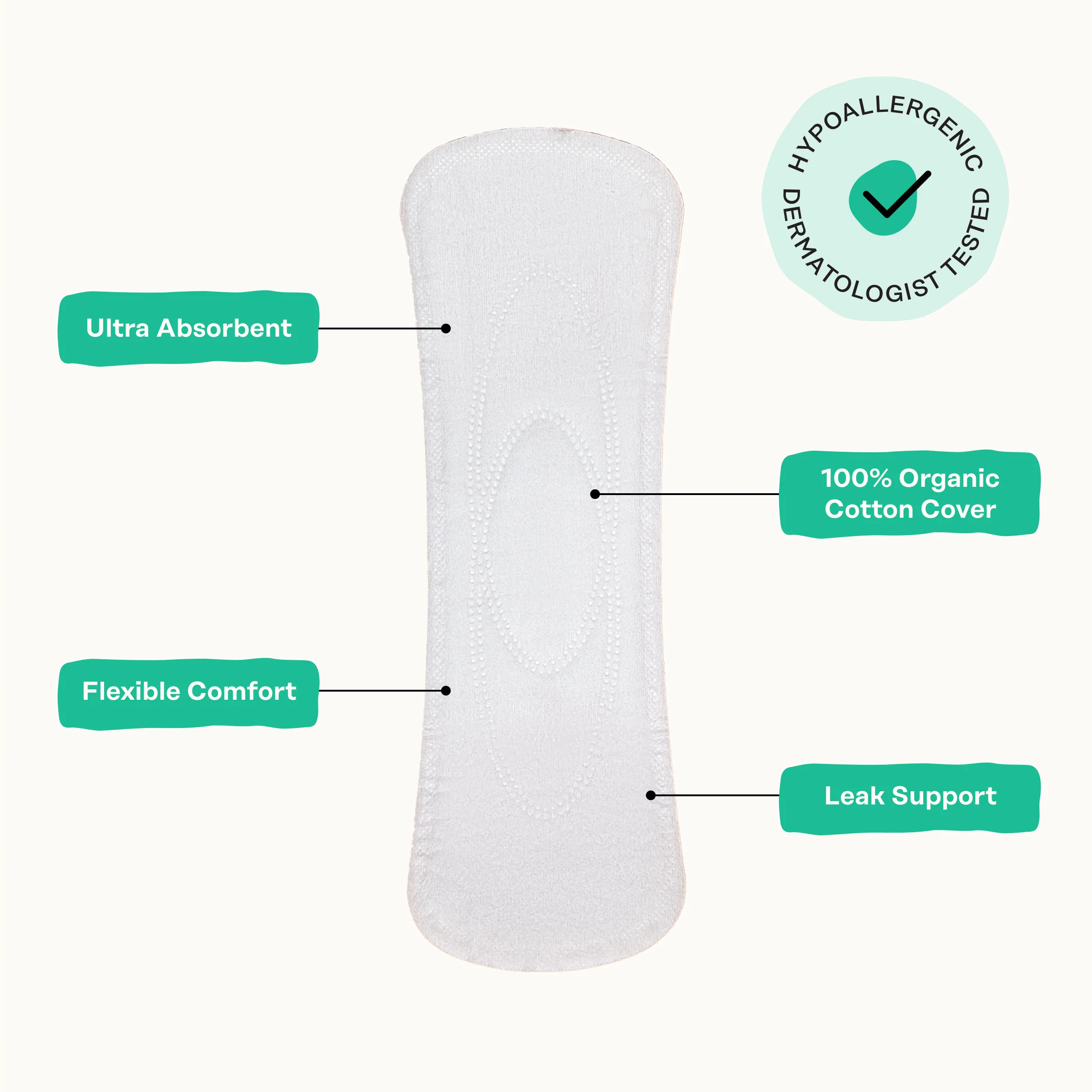 Organic Cotton Cooling Herbal Infusion Long Liners - Image 7