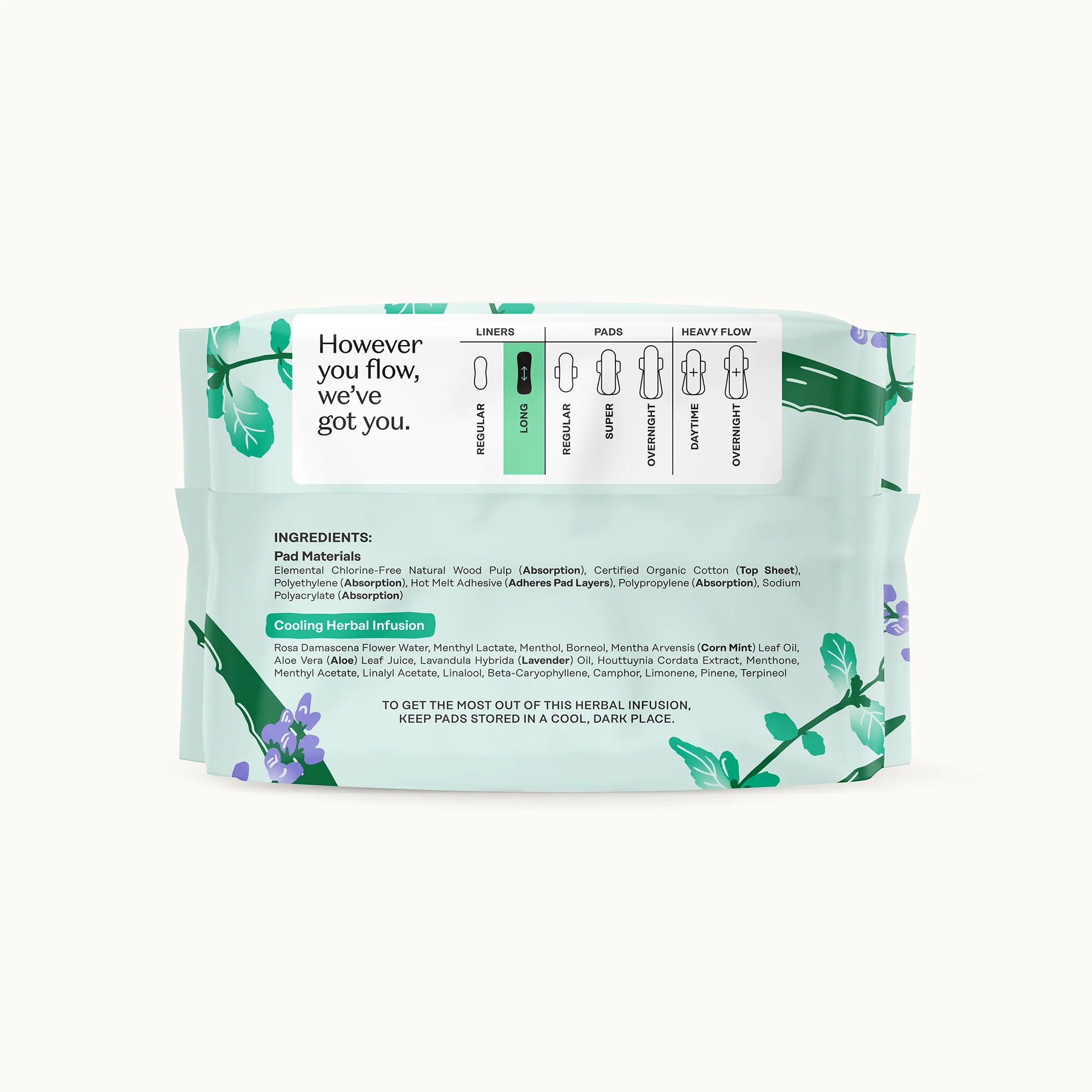 Organic Cotton Cooling Herbal Infusion Long Liners - Image 9