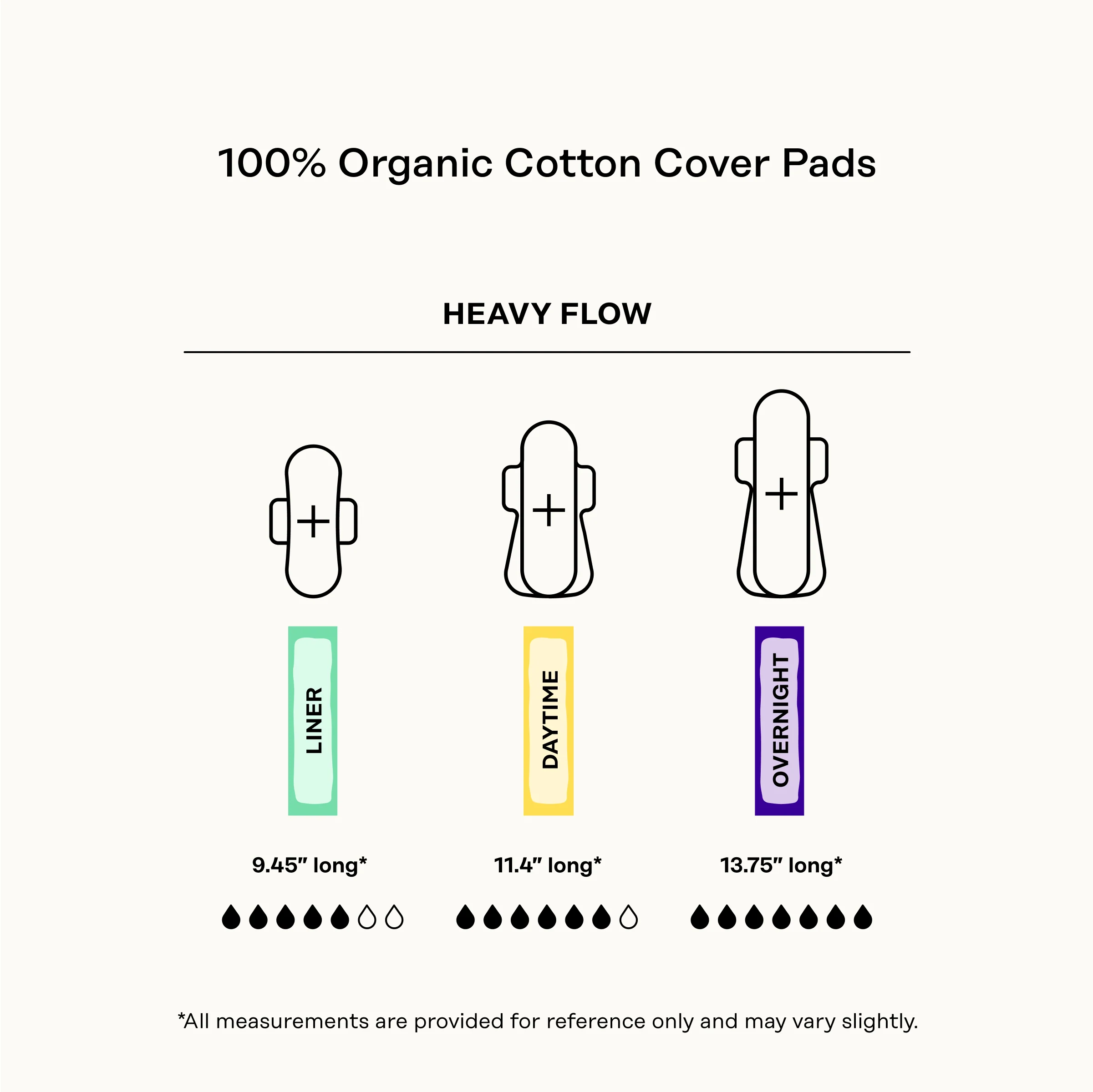 Organic Cotton Cover Cooling Herbal Infusion Heavy Flow Overnight Pads - Image 7