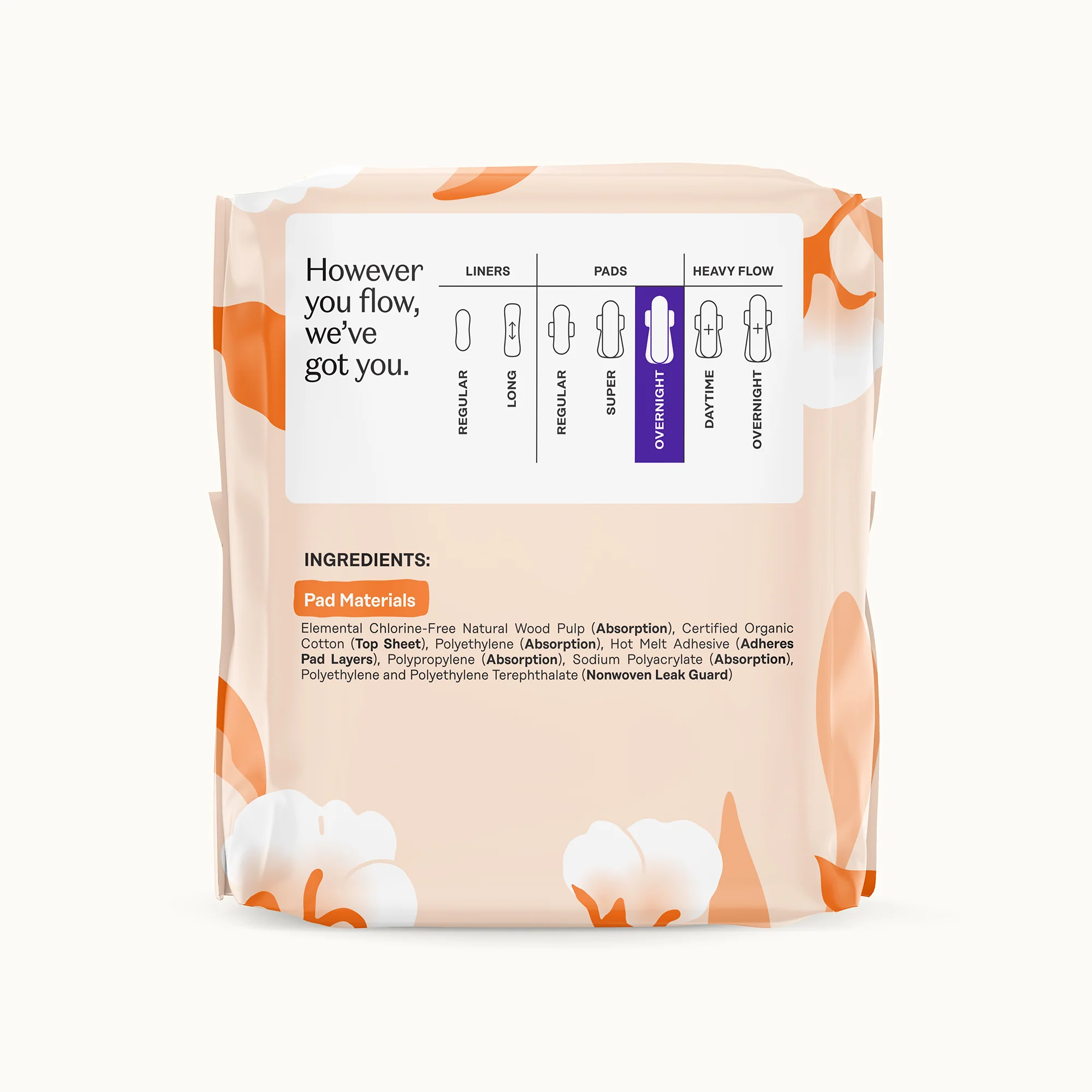 Organic Cotton Comfort Cover Overnight Pads - Image 11