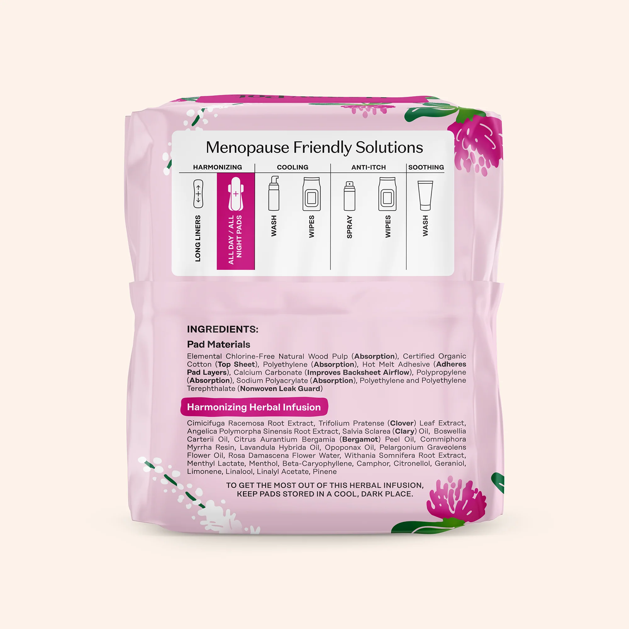Peri-menopause Harmonizing Herbal Infusion All Day/All Night Pads - Image 10