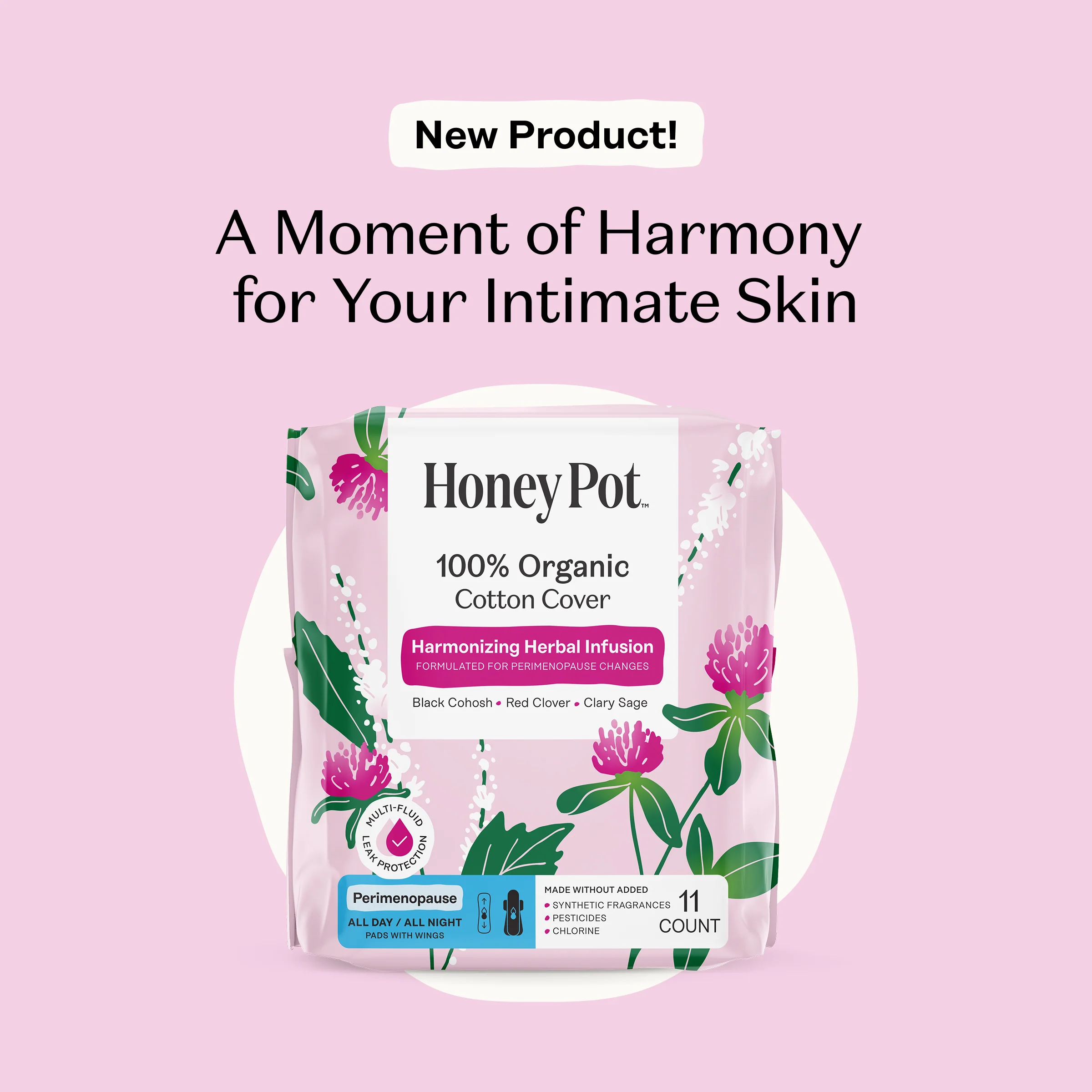 Peri-menopause Harmonizing Herbal Infusion All Day/All Night Pads - Image 2